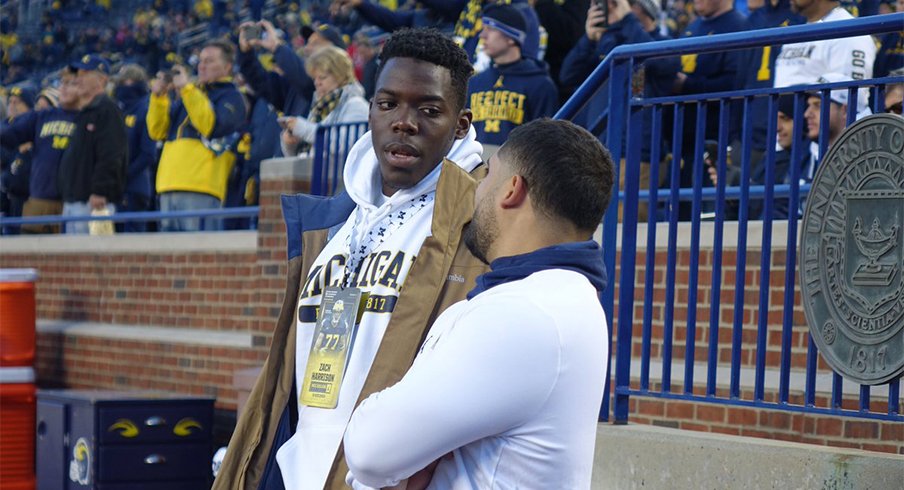 Five-star defensive end Zach Harrison was back in Ann Arbor last weekend.