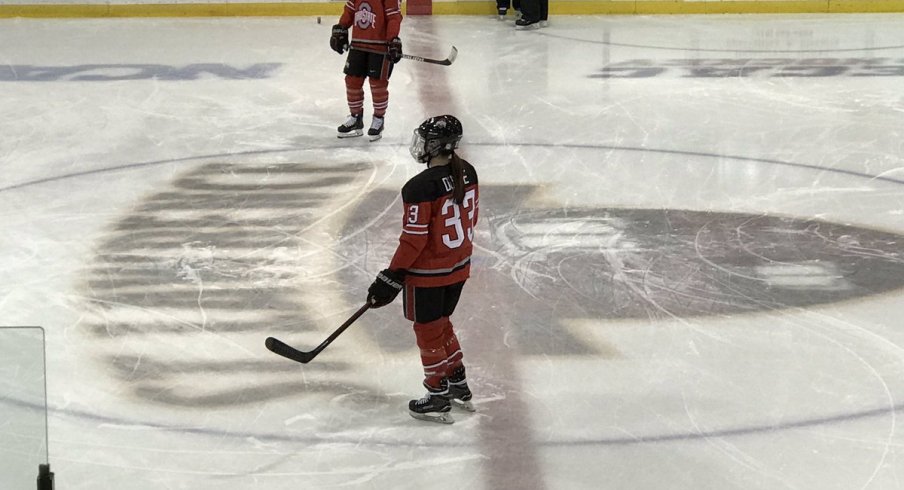 Jincy Dunne scored her first goal of the season in Ohio State's loss to St. Lawrence.