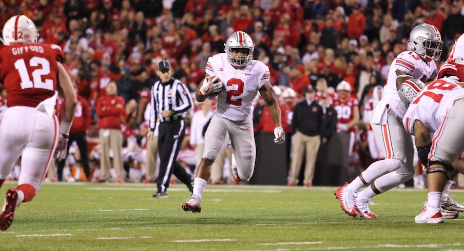 J.K. Dobbins running vs. Nebraska in 2017