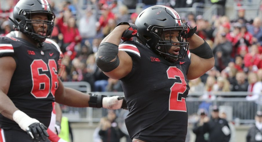 J.K. Dobbins ran for 163 yards and three scores in Ohio State's win over Nebraska.