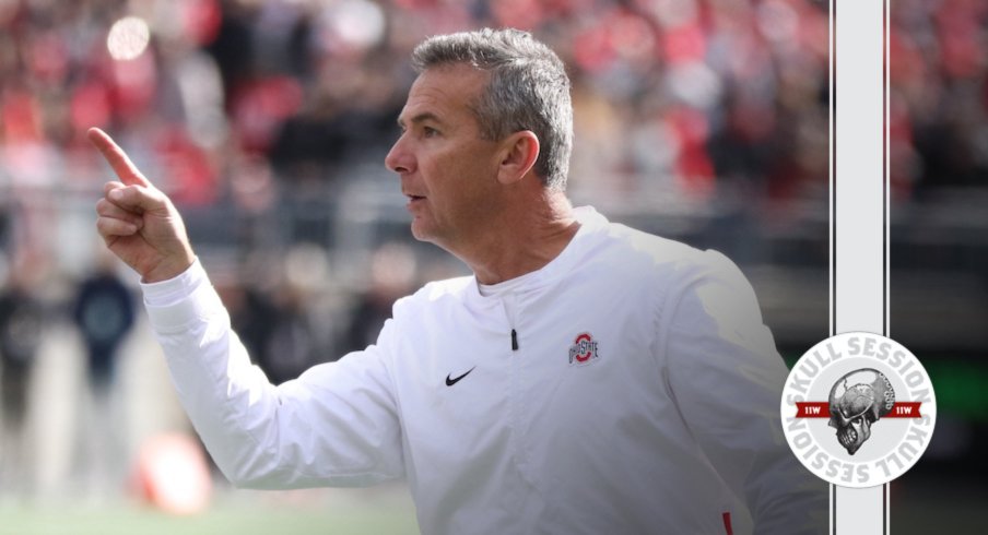 Urban Meyer is ready for today's skull session.