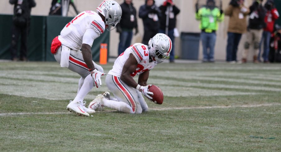 Terry McLaurin downs the punt