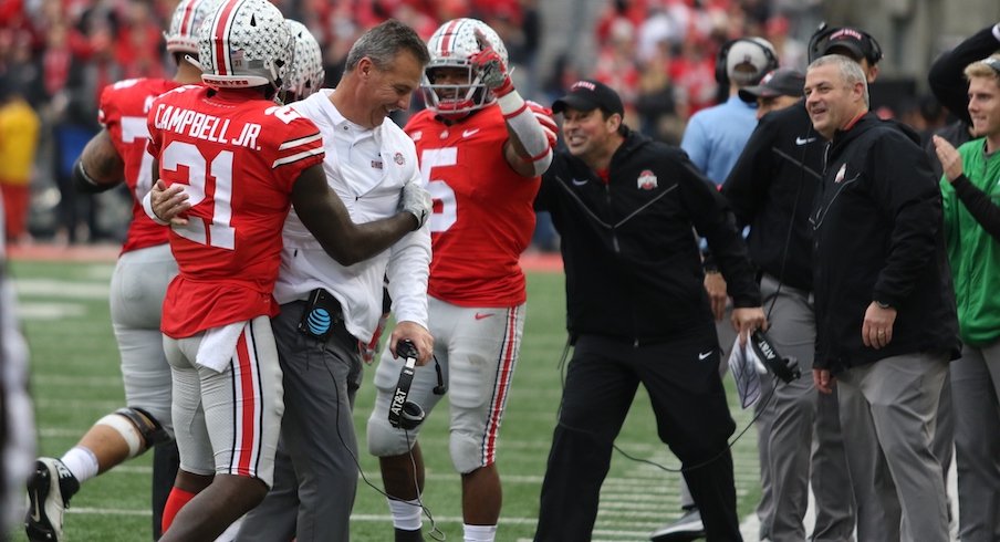 Parris Campbell and Urban Meyer