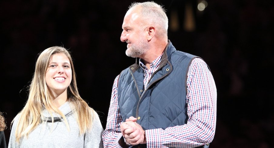 Thad Matta and his daughter