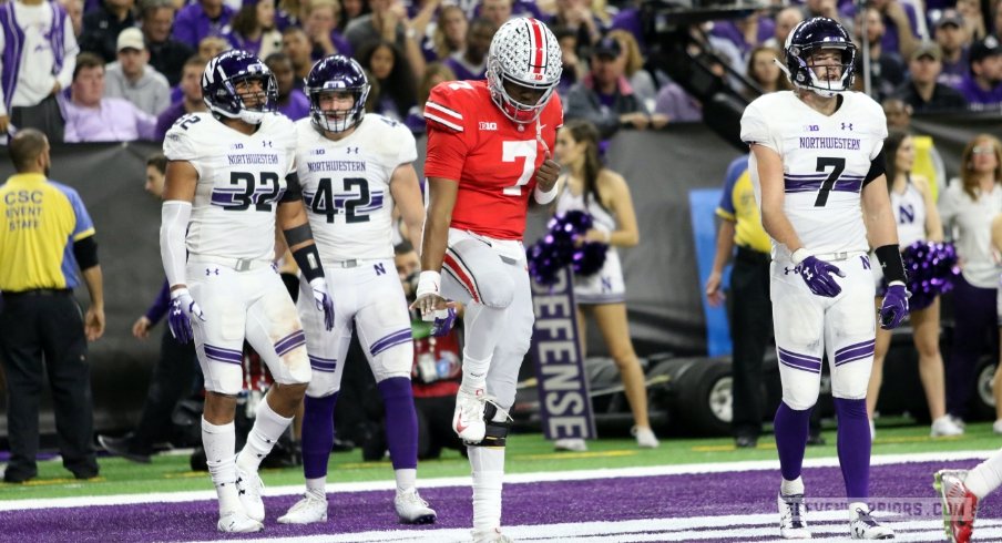 Dwayne Haskins strikes that pose.