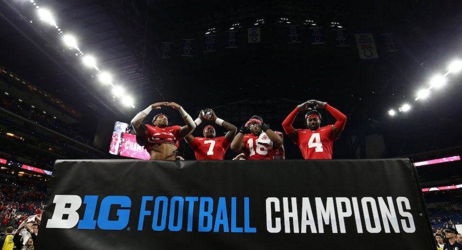 Buckeyes celebrate after winning championship