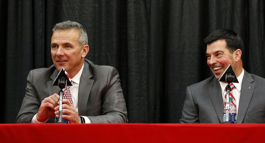 Urban Meyer and Ryan Day