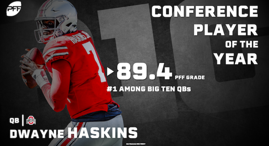 Dwayne Haskins named PFF's Big Ten Player of the Year