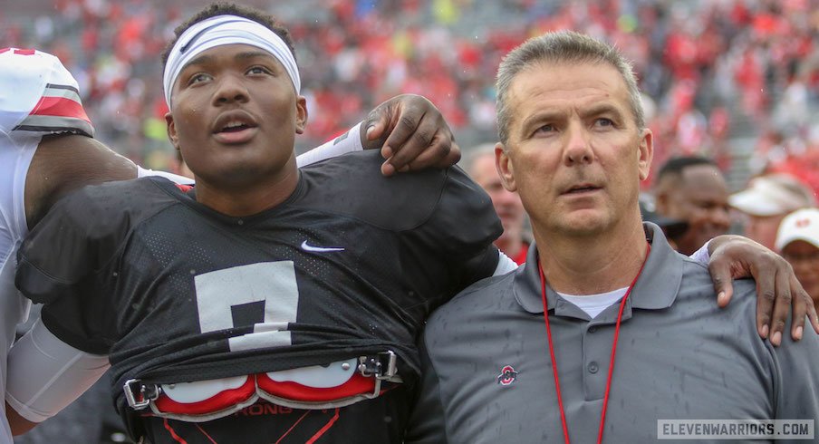 Dwayne Haskins and Urban Meyer