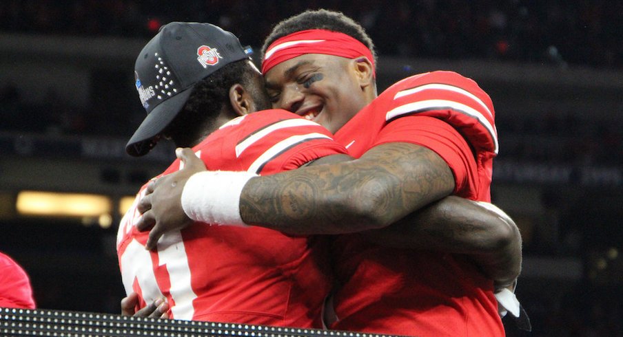 Dwayne Haskins and Parris Campbell earned player of the game honors.