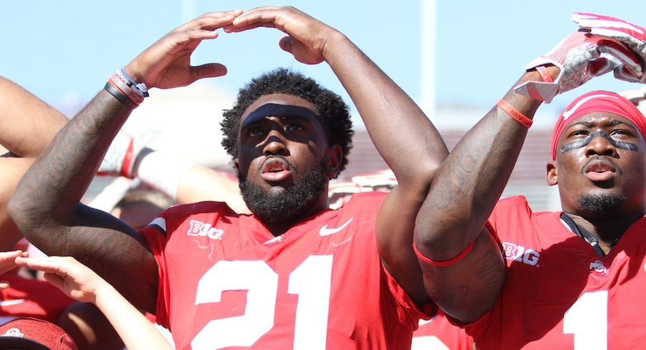 Parris Campbell and Johnnie Dixon