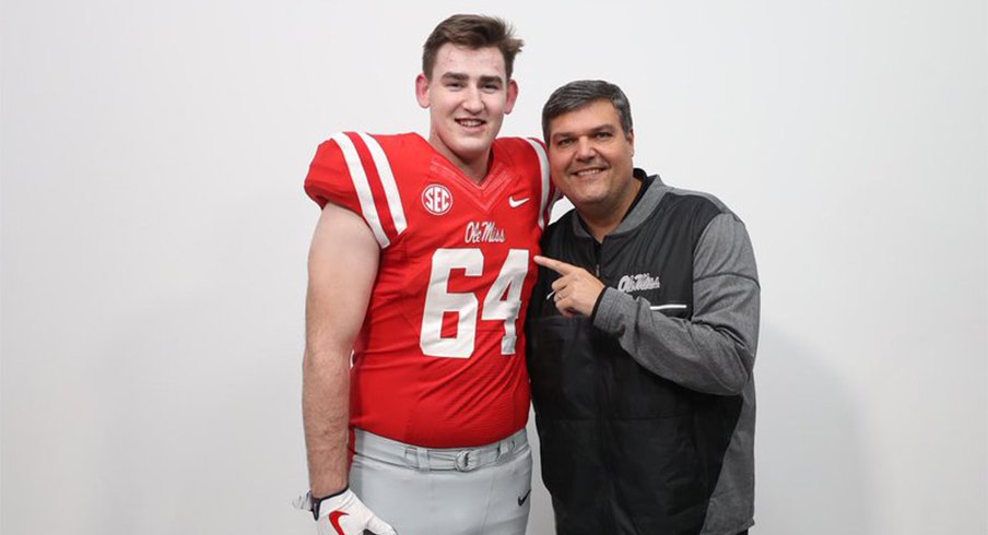 Three-star tackle Nick Broeker will stick with Ole Miss.