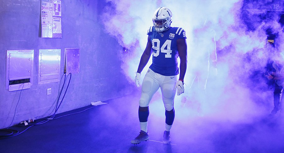 Tyquan Lewis had two sacks for the Colts Sunday.