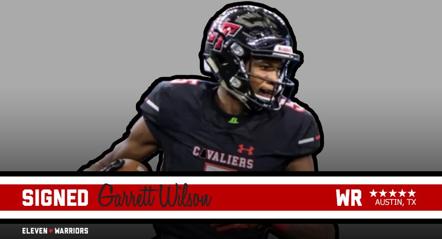 Five star wide receiver prospect Garrett Wilson signs with Ohio State.