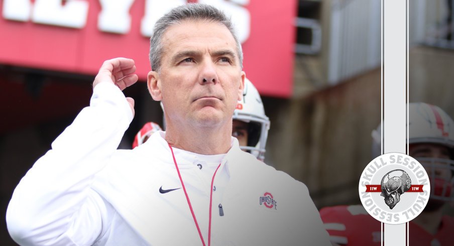 Urban Meyer is ready for today's skull session.