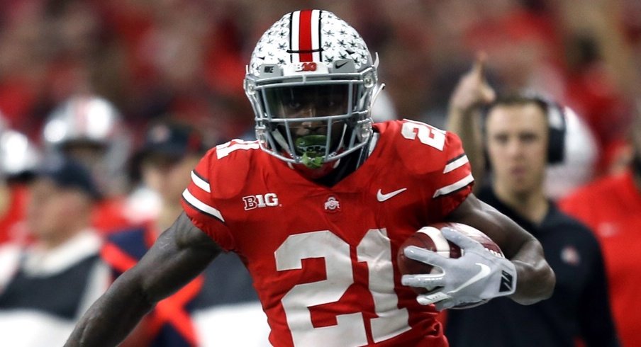 Parris Campbell sets the Ohio State record for receptions.