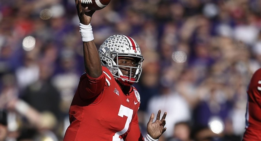 Dwayne Haskins throws his 50th touchdown pass.