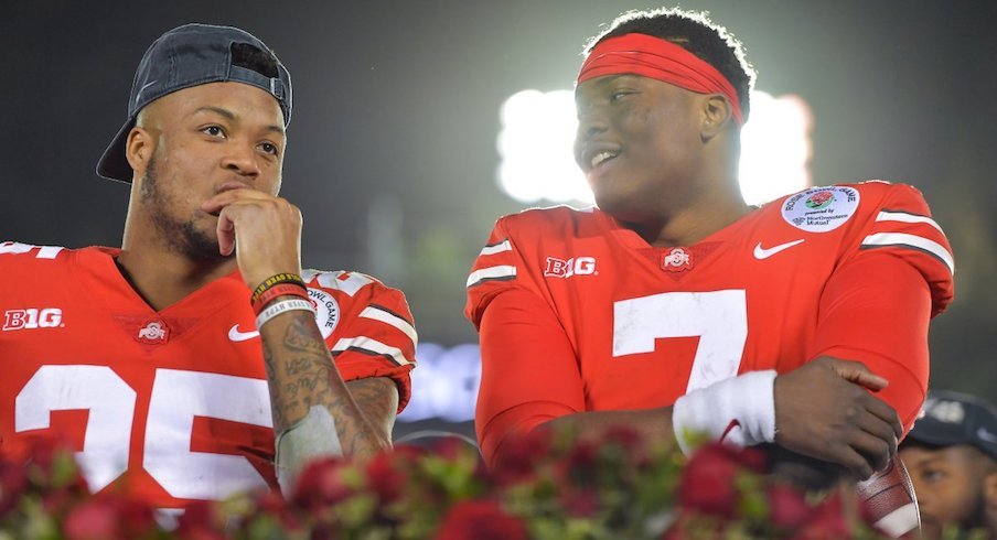 Dwayne Haskins and Brendon White