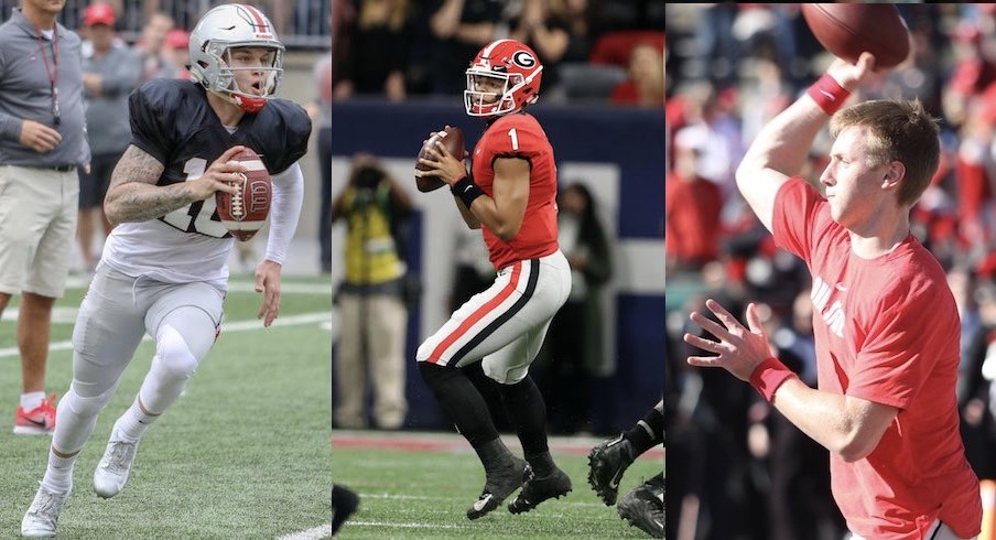 Tate Martell, Justin Fields and Matthew Baldwin