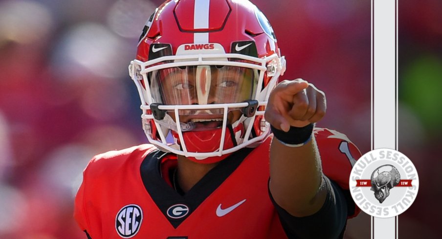 Justin Fields says hello in today's Skull Session.