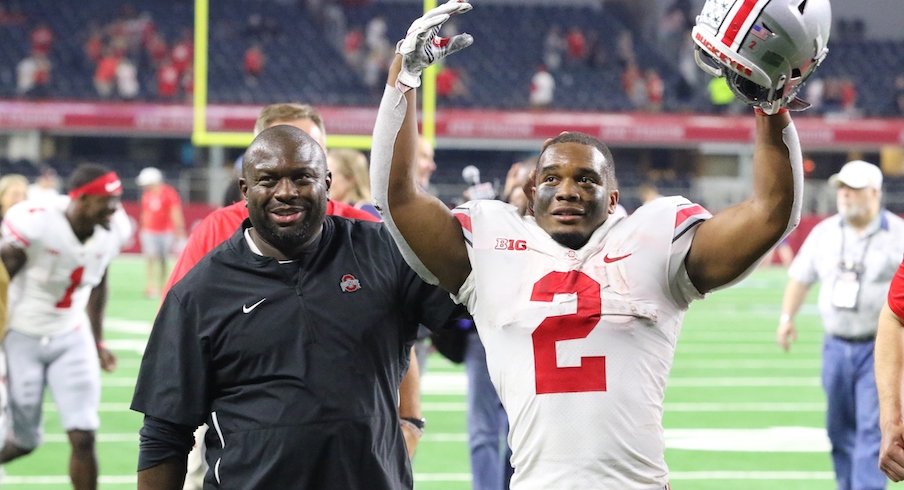 Tony Alford and J.K. Dobbins