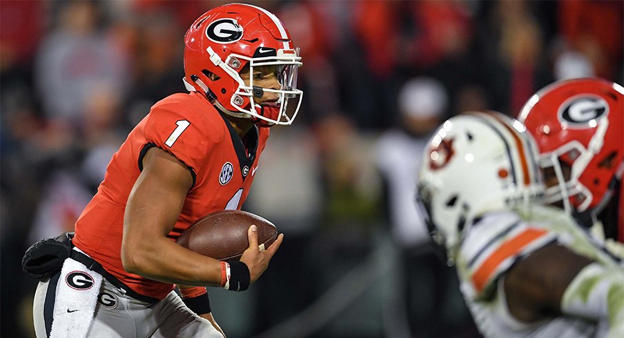 Ohio State quarterback Justin Fields