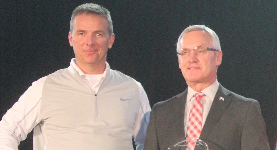 Urban Meyer and Jim Tressel in 2016