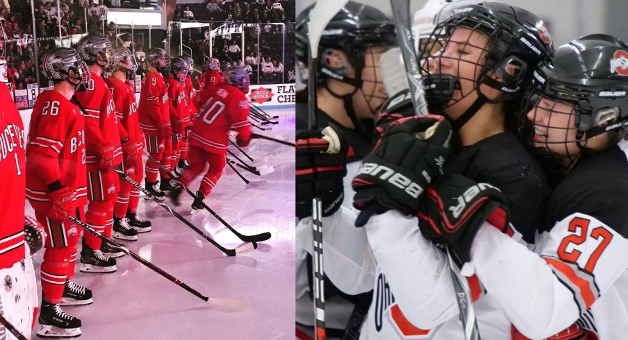 The men's and women's hockey Buckeyes seek more cellies this week as they prepare for Wisconsin and Bemidji State.