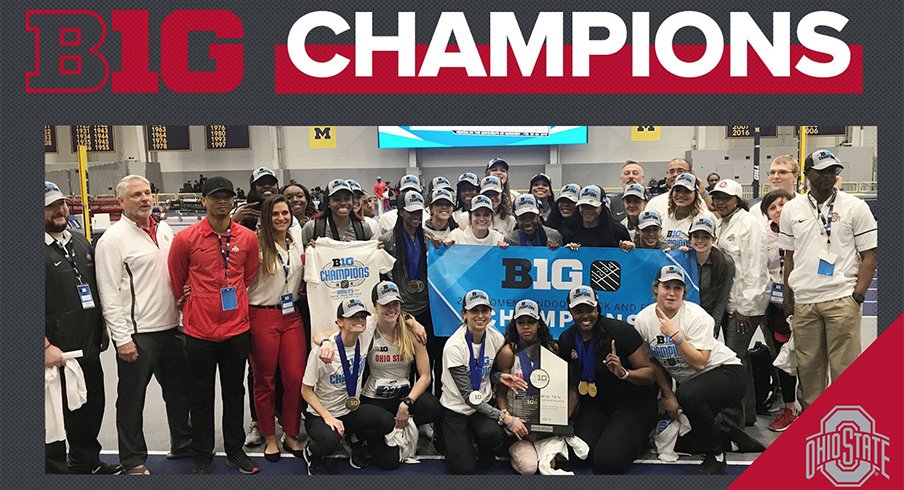 Ohio State's women's track and field team took home the Big Ten title on Saturday.