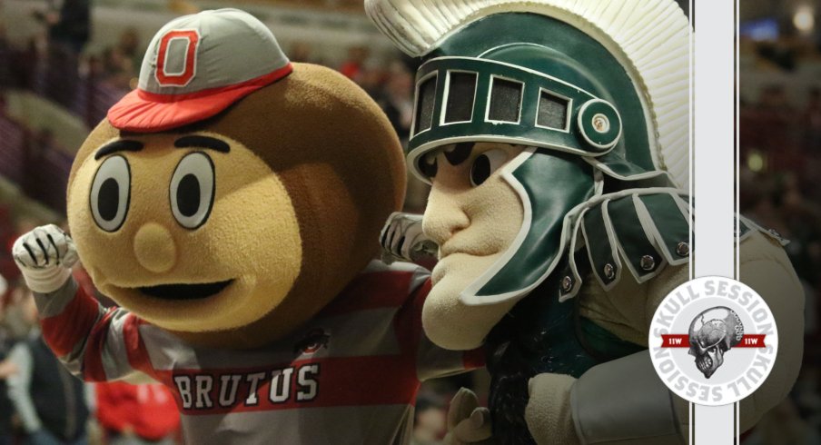 Brutus is ready to blast Sparty in today's Skull Session.