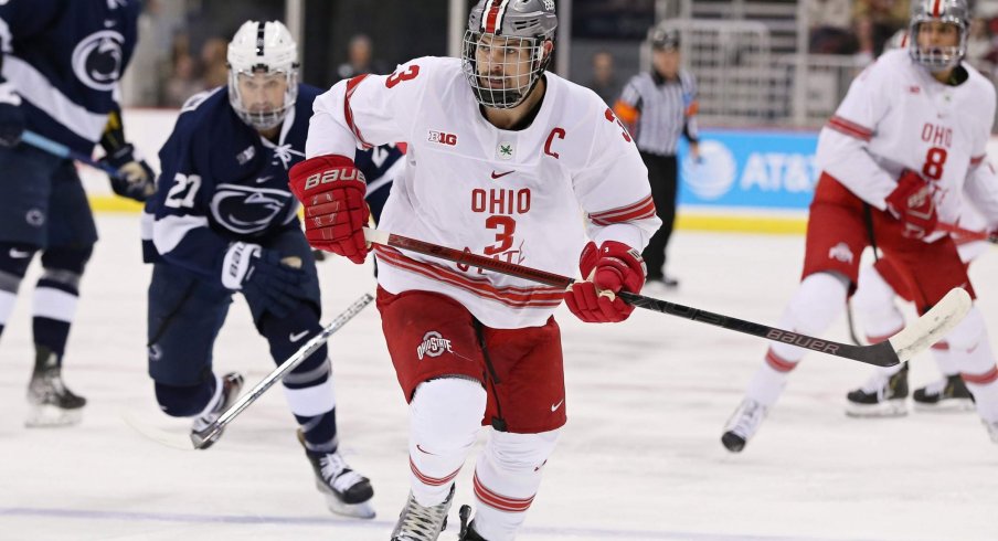 Senior defenseman Sasha Larocque leads the Buckeyes into battle against Penn State.