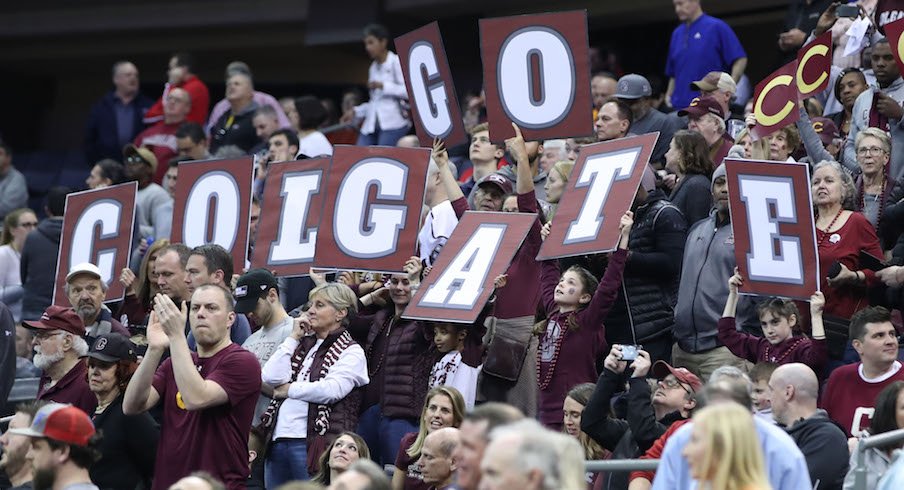 Colgate fans at the NCAA Tournament in Columbus