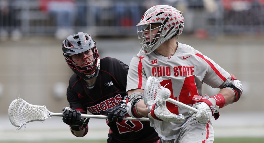 Tre LeClaire goes for goal against Rutgers. 