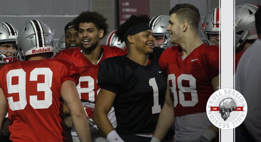 Justin Fields and Jeremy Ruckert are happy to be in today's Skull Session.