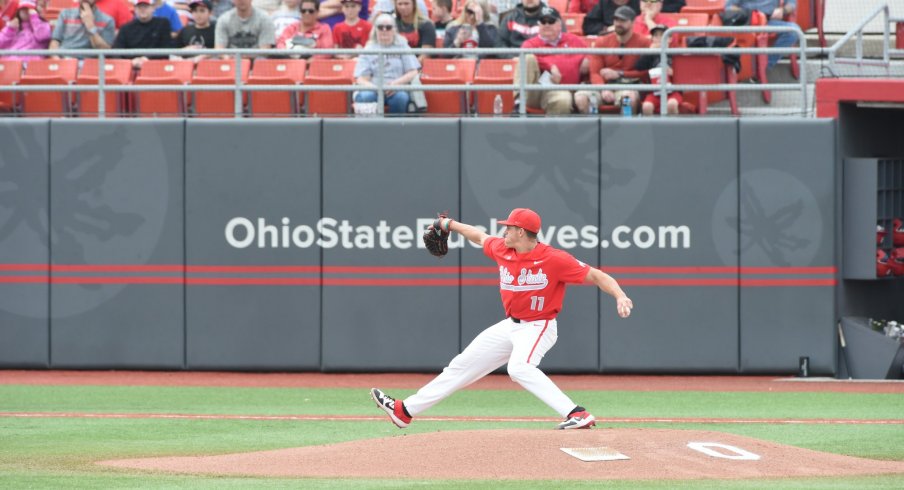 Ohio State pitches at home. 