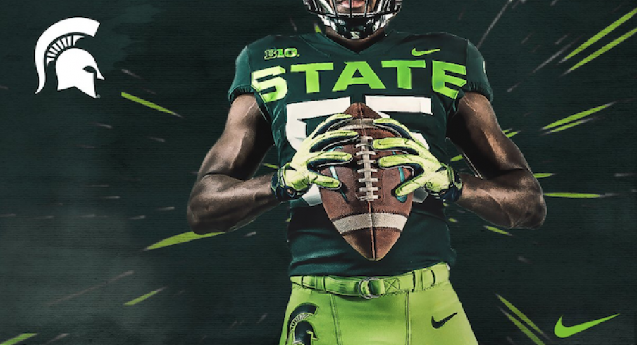 Michigan State's new alternate uniforms. 