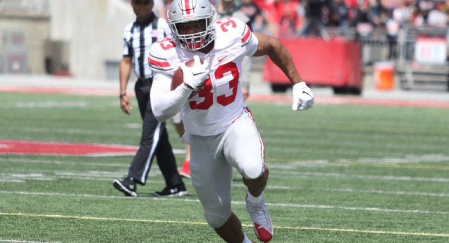 Master Teague was the beneficiary of a reliance on counter runs in OSU's 2019 spring game.