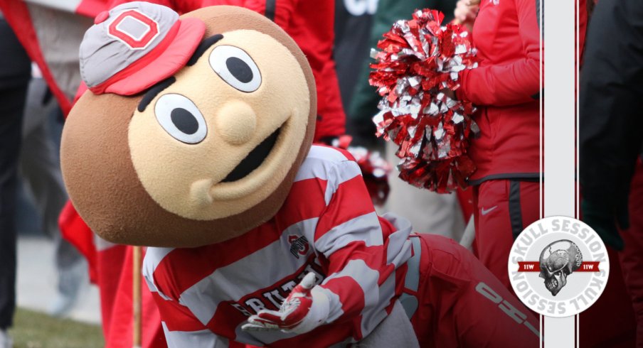 Brutus is doing push ups in today's Skull Session.