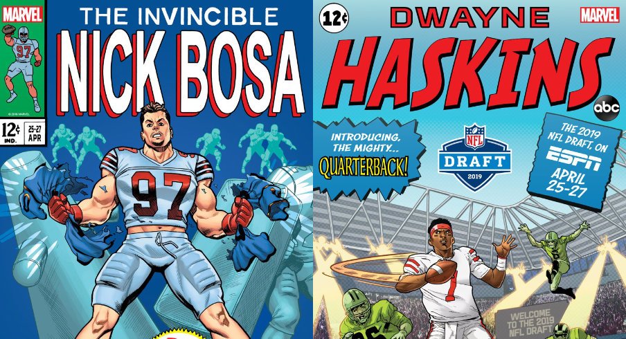 Dwayne Haskins and Nick Bosa are Iconic Comic Books.