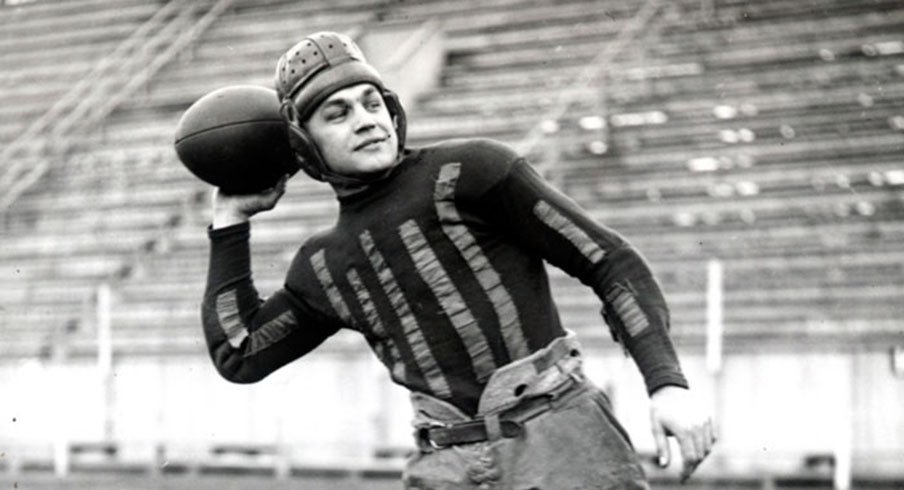 Chic Harley scored on a long touchdown run and recorded four interceptions in Ohio State's 13-3 win over Michigan in 1919.