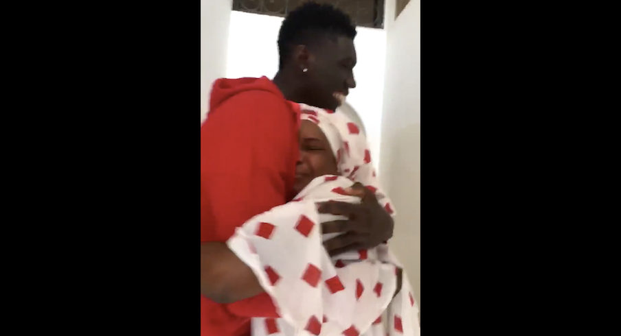 Ibrahima Diallo sees his family for the first time in three years.