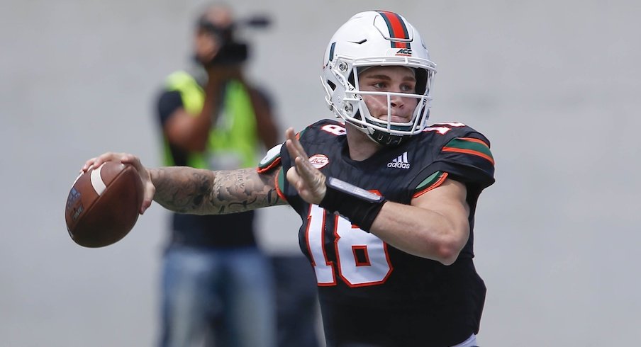 Tate Martell will not start at Miami.