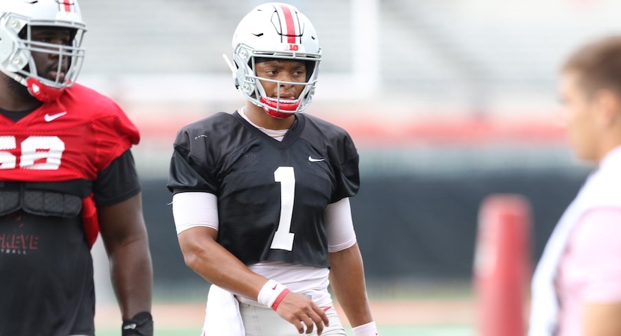 Ohio State's Quarterback Competition Nears Its Conclusion As Justin Fields Makes Strides to ...