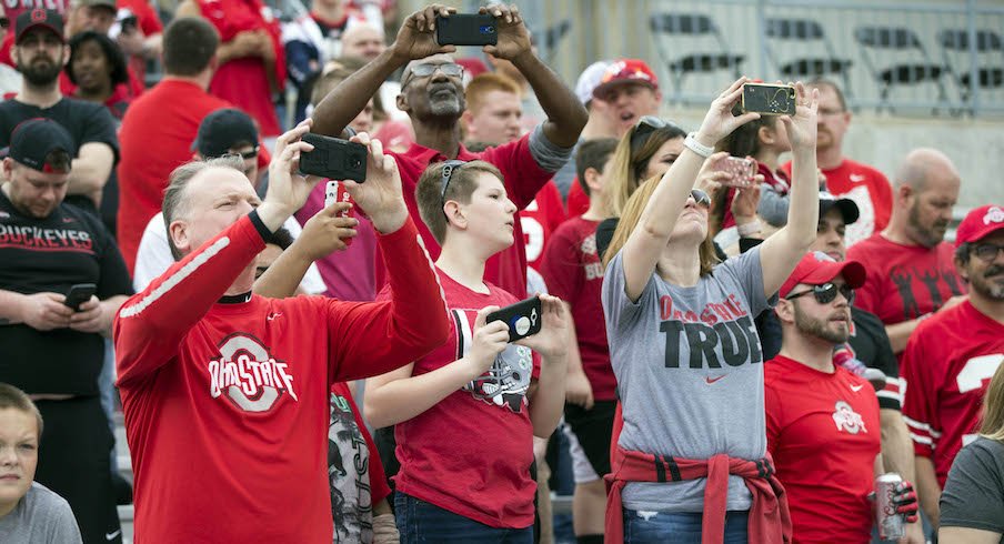 Ohio State fans at Ohio Stadium