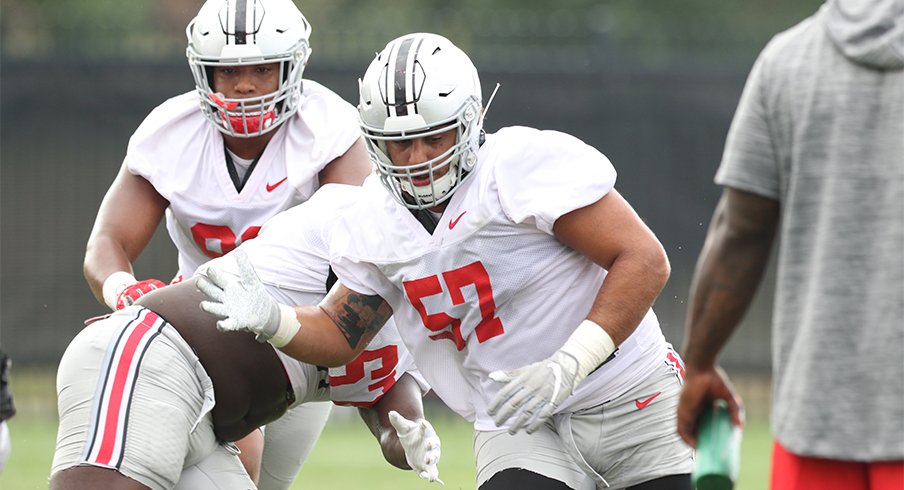 Redshirt freshman defensive tackle Zaid Hamdan became the latest Buckeye to shed his black stripe.