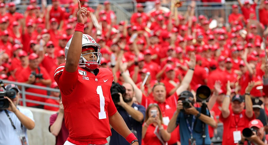 Ohio State quarterback Justin Fields