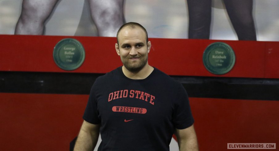 Tervel Dlagnev in a black shirt