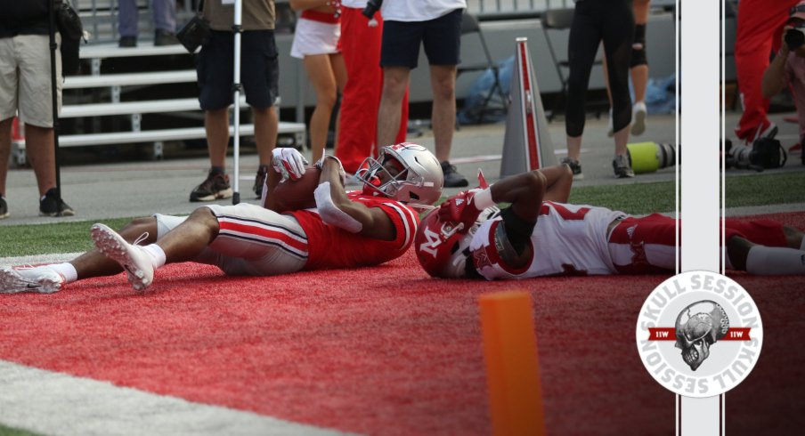 Touchdown Garrett Wilson in today's Skull Session.