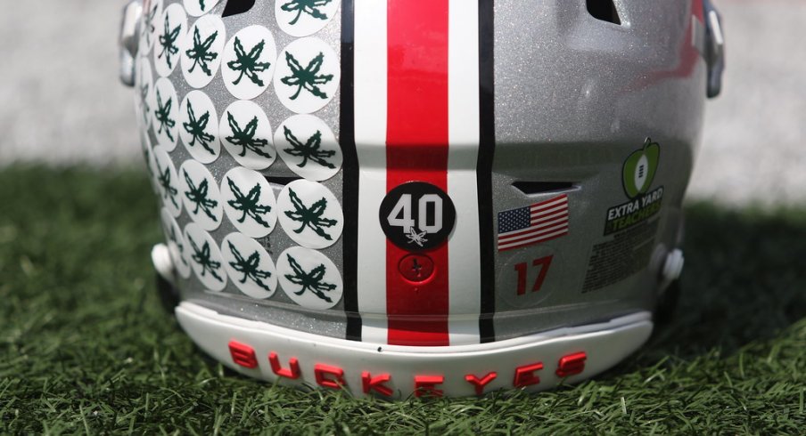 Ohio State helmet. 