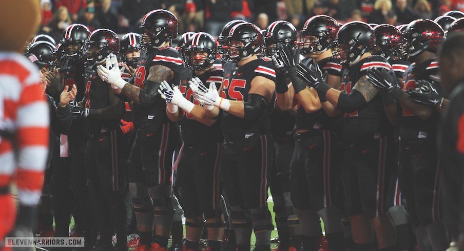 Ohio State's breaking out the black uniforms.